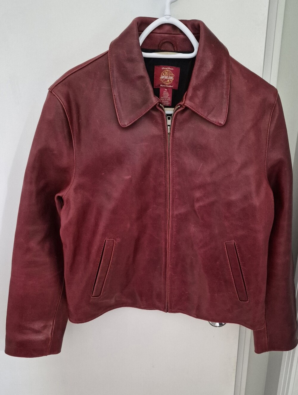 GAP Red Leather Jacket